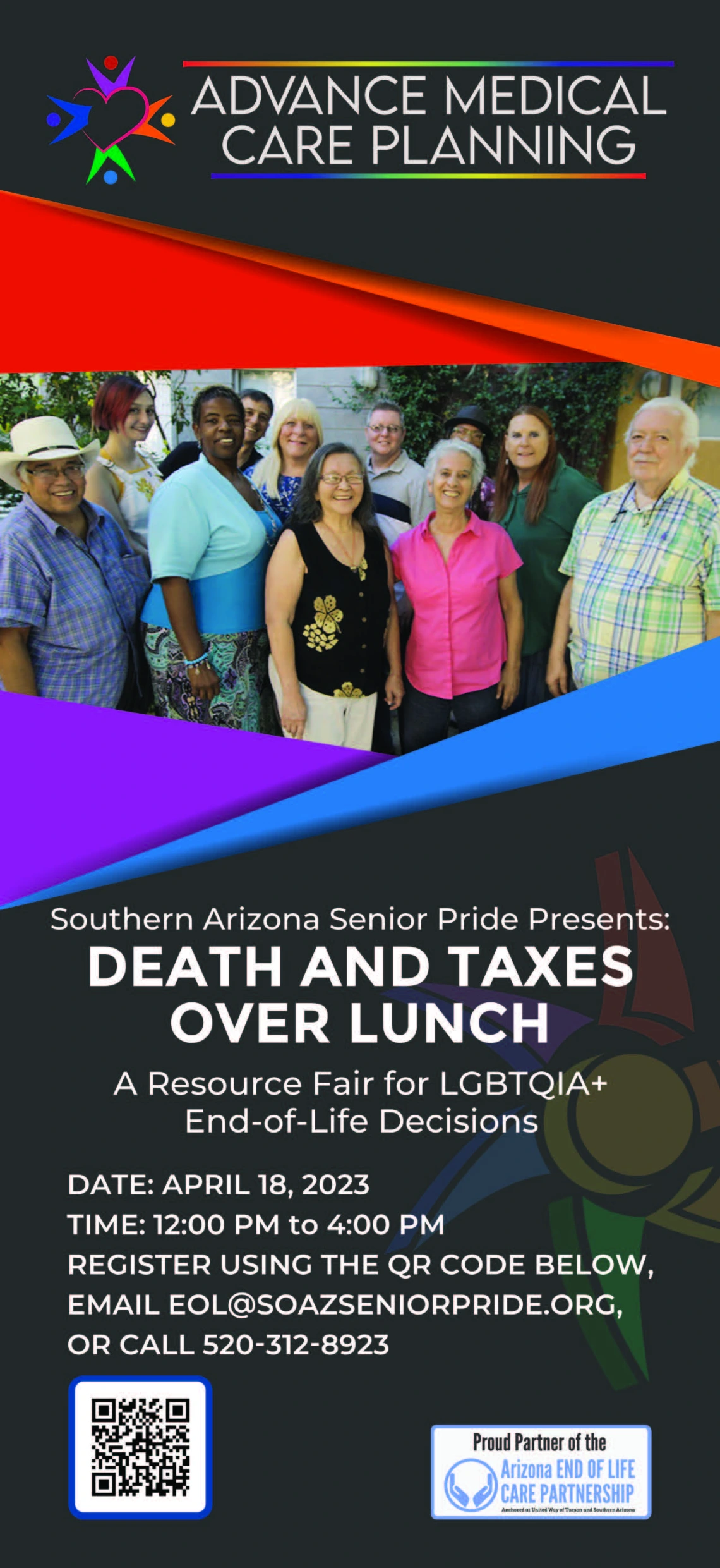 Flyer for Death and Taxes Over Lunch Event