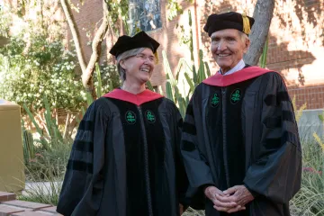 Dr. Boyers at Convocation