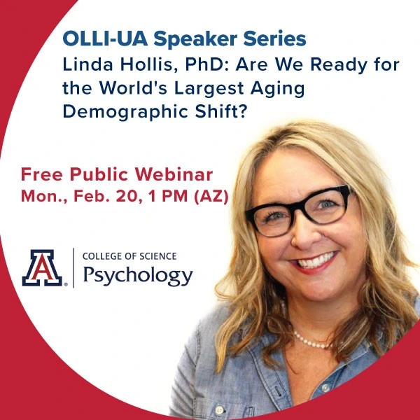 OLLI-UA Speaker Series Linda Hollis, PhD